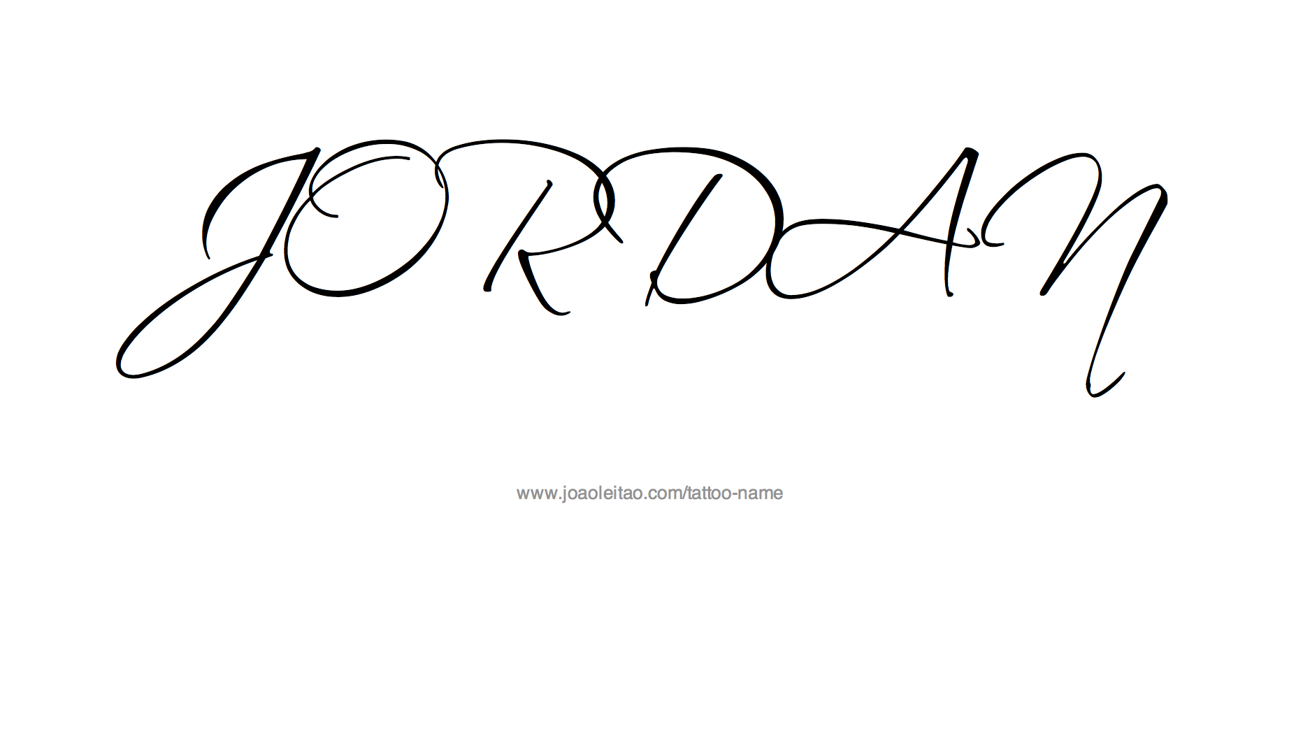 Jordan Name Tattoo Designs